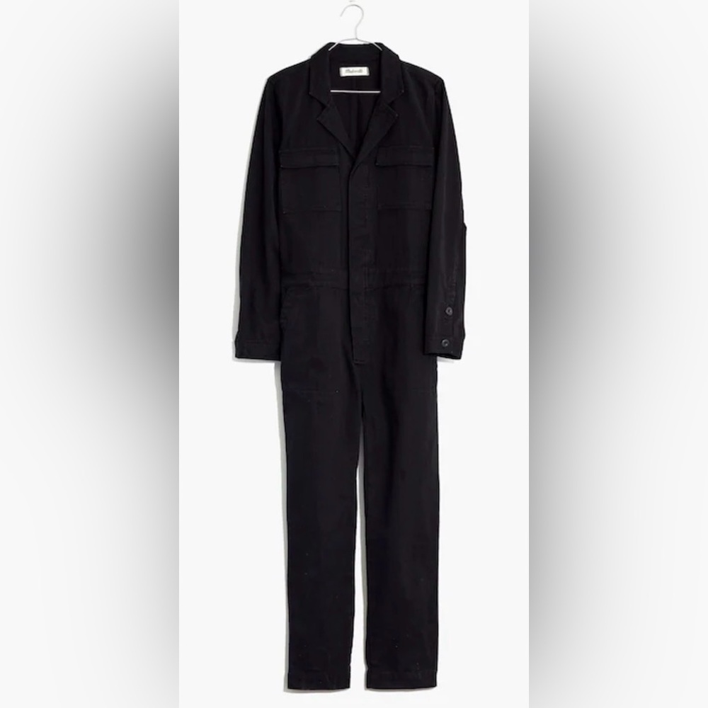 Madewell Signature Black Coveralls Size Large